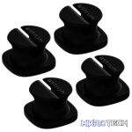 CO060 Mini Cable Organizer Clips  4 Piece Set for Cable Management  Black